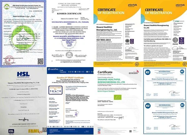 HSF Certificates